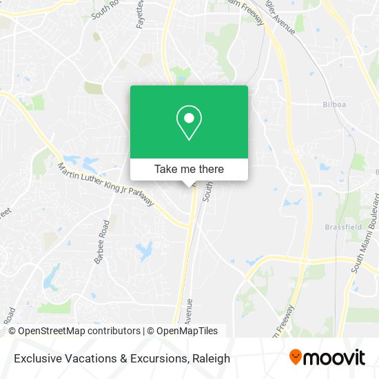 Exclusive Vacations & Excursions map