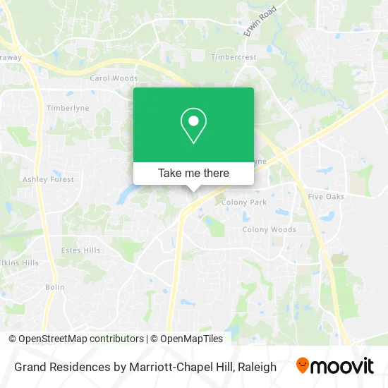 Grand Residences by Marriott-Chapel Hill map