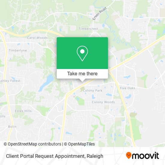 Client Portal Request Appointment map