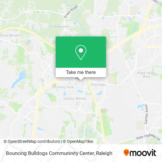 Bouncing Bulldogs Communinity Center map