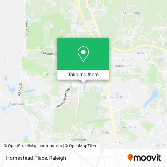 Mapa de Homestead Place