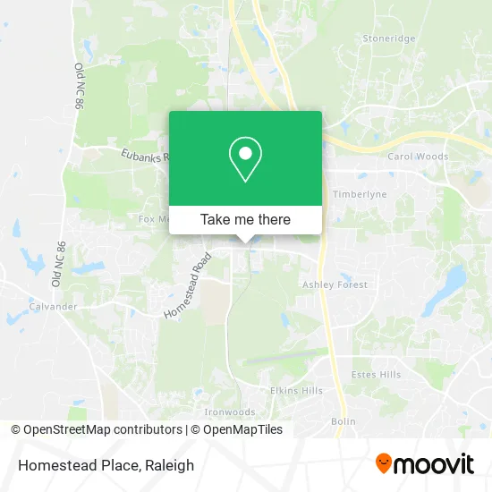 Homestead Place map