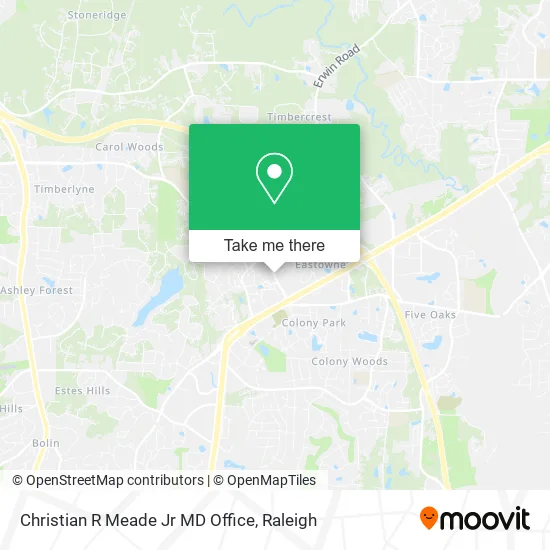 Christian R Meade Jr MD Office map