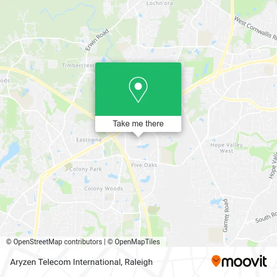 Aryzen Telecom International map