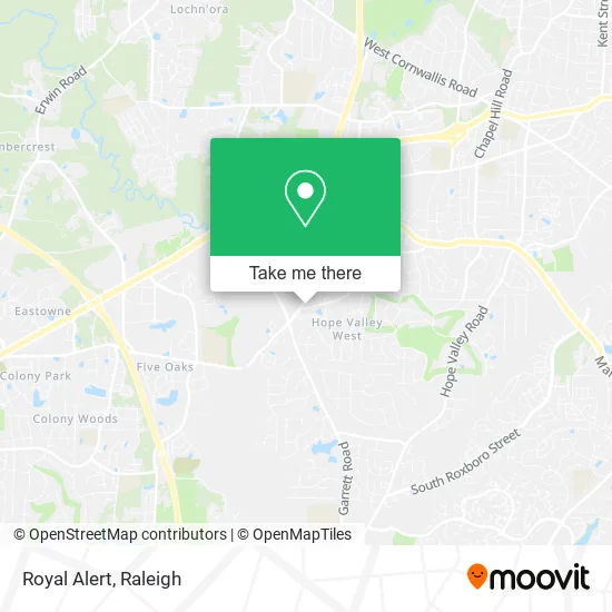 Royal Alert map