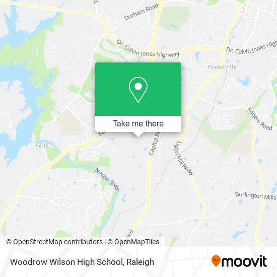 Woodrow Wilson High School map