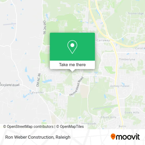 Ron Weber Construction map