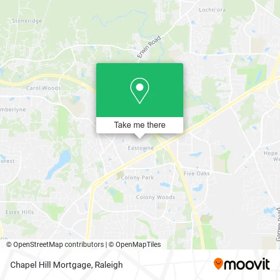 Chapel Hill Mortgage map