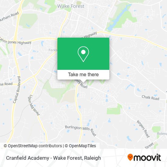 Cranfield Academy - Wake Forest map