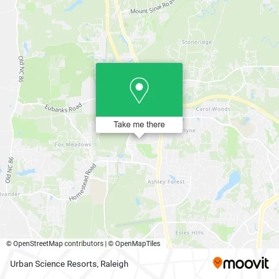 Urban Science Resorts map