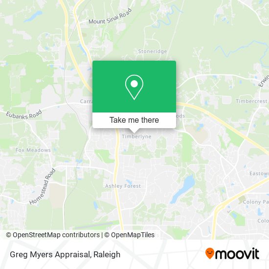 Mapa de Greg Myers Appraisal