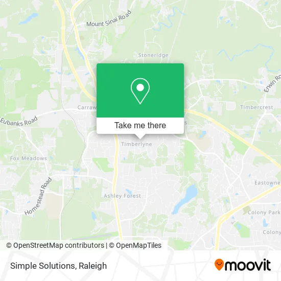 Simple Solutions map