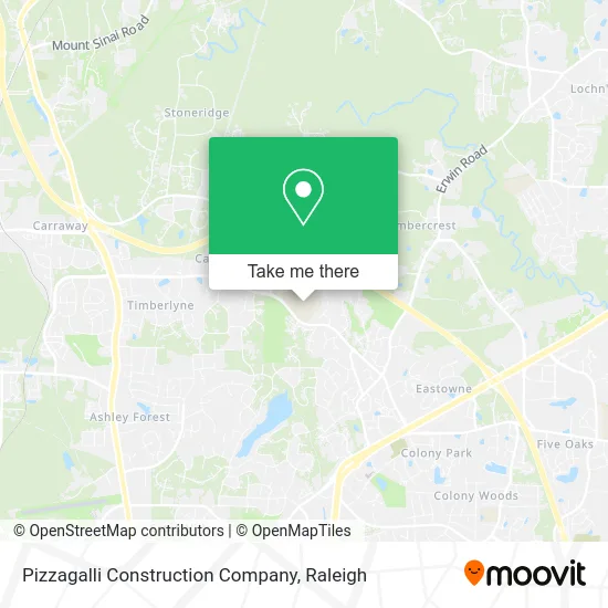 Pizzagalli Construction Company map
