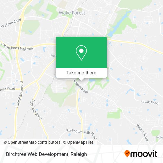 Birchtree Web Development map