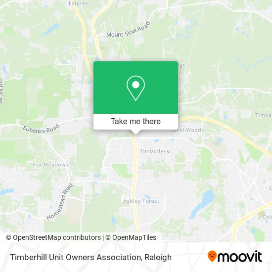 Timberhill Unit Owners Association map