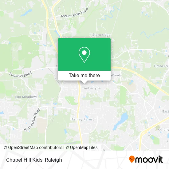 Chapel Hill Kids map