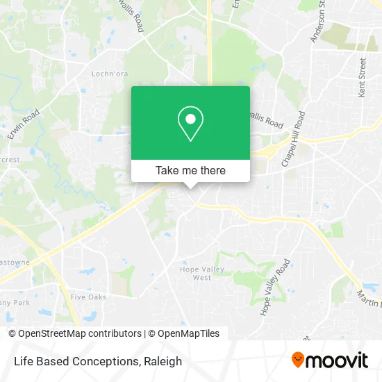 Life Based Conceptions map