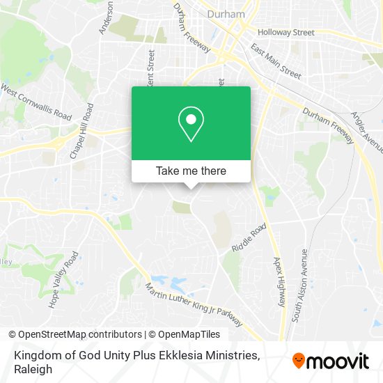 Mapa de Kingdom of God Unity Plus Ekklesia Ministries