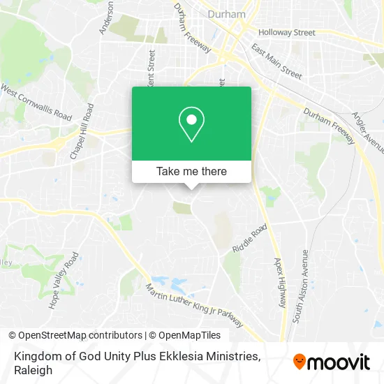 Kingdom of God Unity Plus Ekklesia Ministries map
