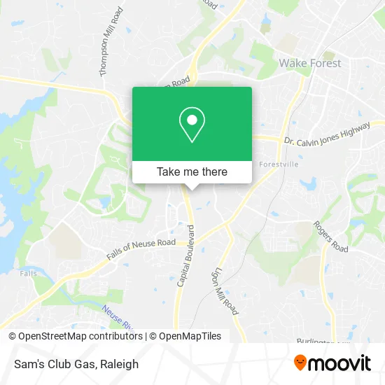 Sam's Club Gas map