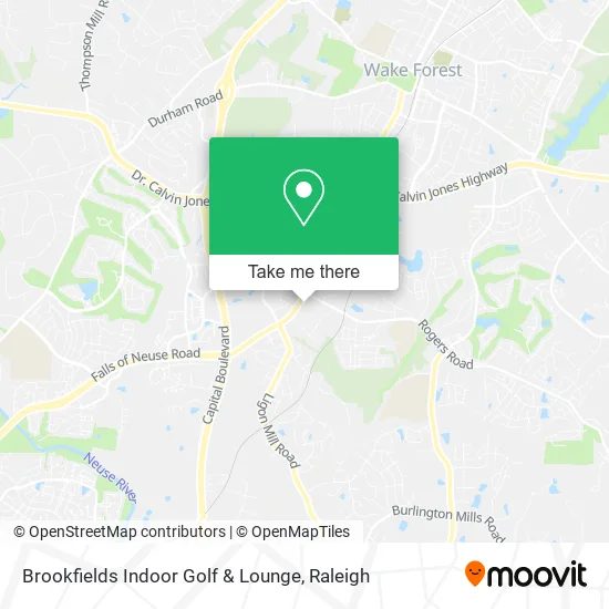 Brookfields Indoor Golf & Lounge map