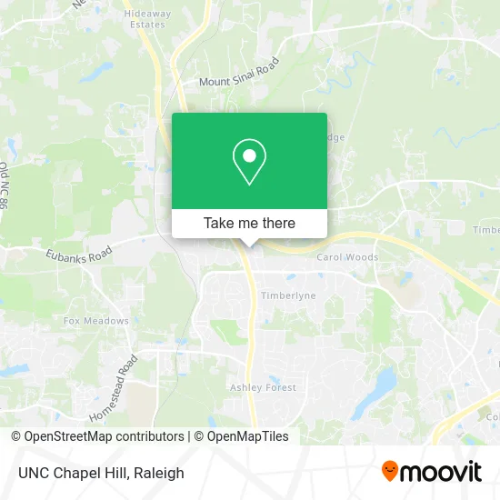 UNC Chapel Hill map