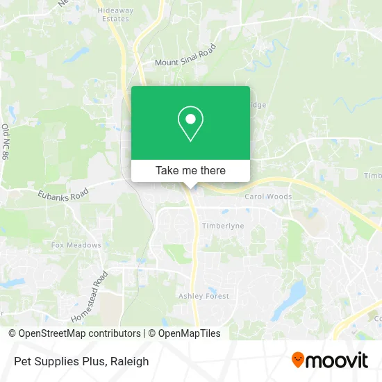 Pet Supplies Plus map