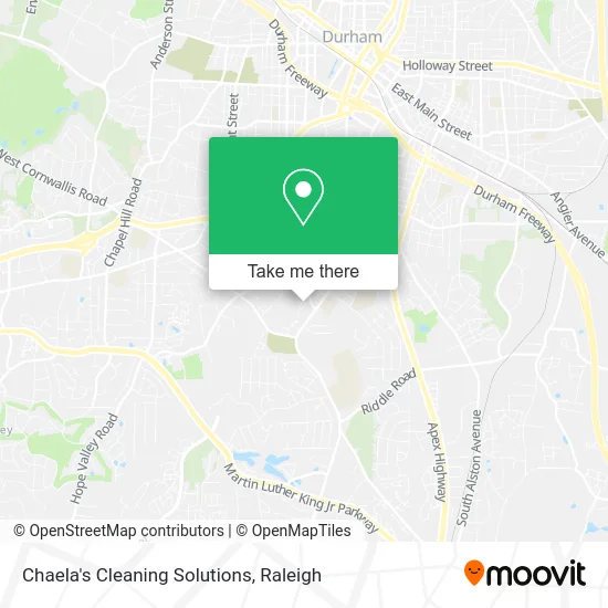 Chaela's Cleaning Solutions map