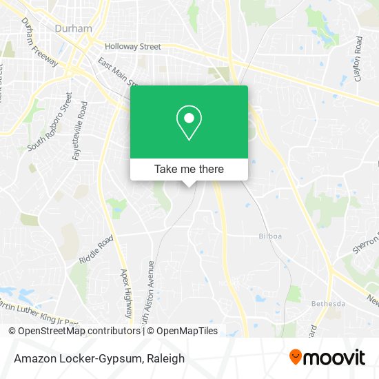 Amazon Locker-Gypsum map