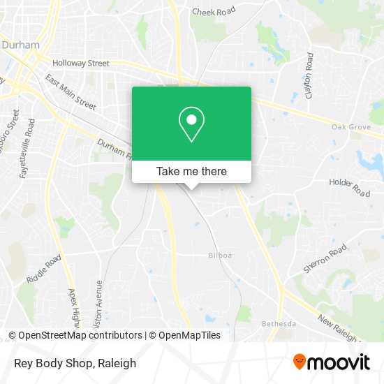 Mapa de Rey Body Shop