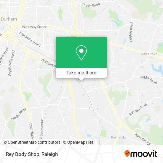 Rey Body Shop map