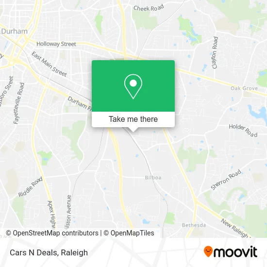Cars N Deals map