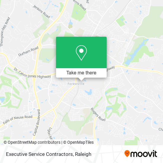 Executive Service Contractors map