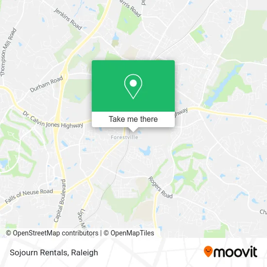 Sojourn Rentals map