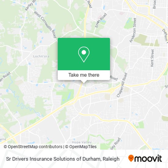 Mapa de Sr Drivers Insurance Solutions of Durham