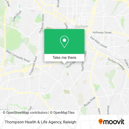 Thompson Health & Life Agency map