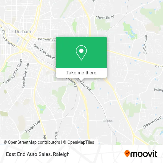East End Auto Sales map