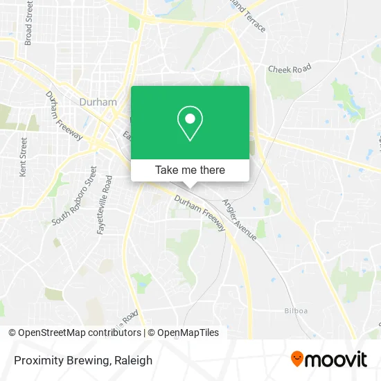 Proximity Brewing map