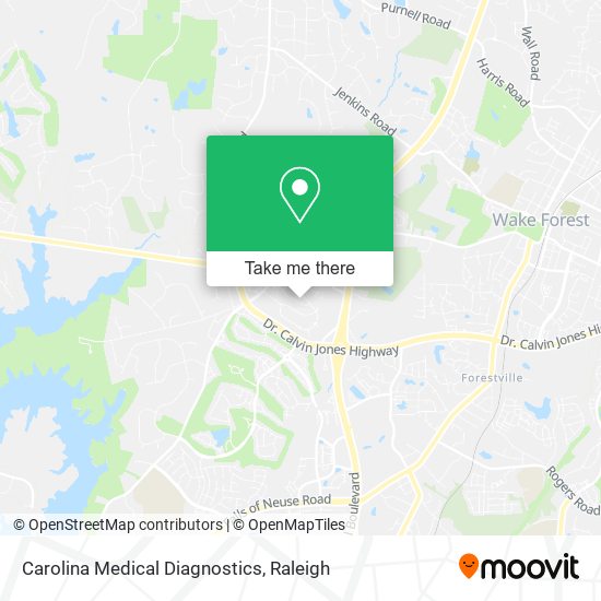 Mapa de Carolina Medical Diagnostics