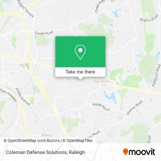 Coleman Defense Solutions map