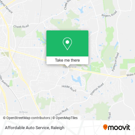 Affordable Auto Service map