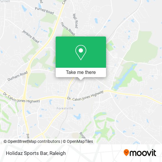 Holidaz Sports Bar map