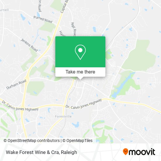 Wake Forest Wine & Cra map