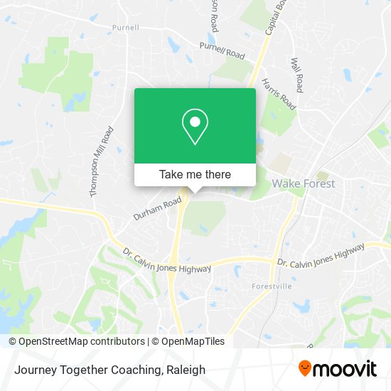 Journey Together Coaching map