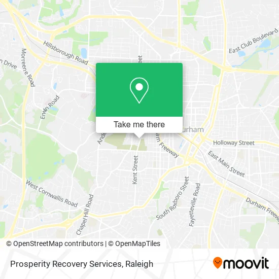 Prosperity Recovery Services map