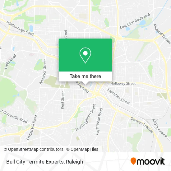 Bull City Termite Experts map