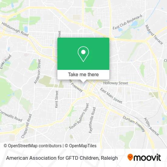 American Association for GFTD Children map