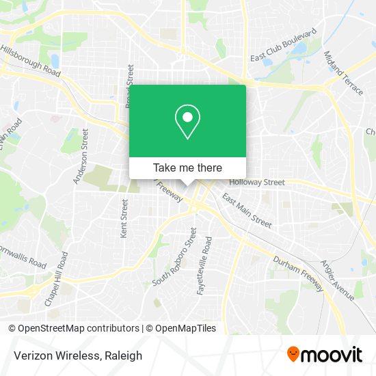 Mapa de Verizon Wireless