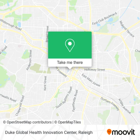 Duke Global Health Innovation Center map