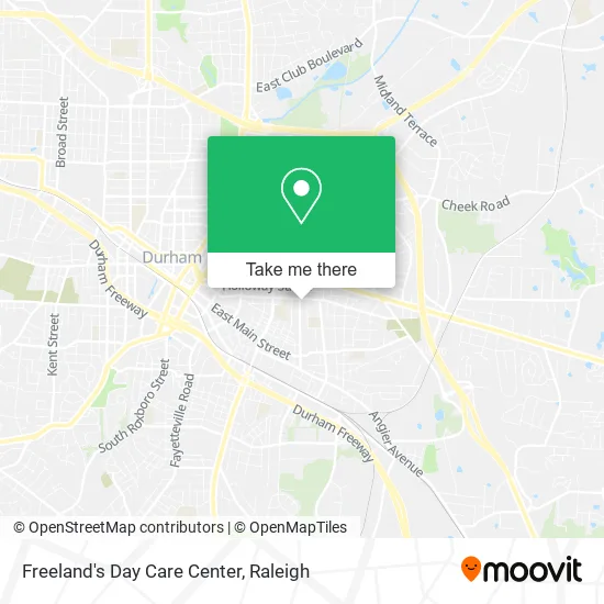 Freeland's Day Care Center map